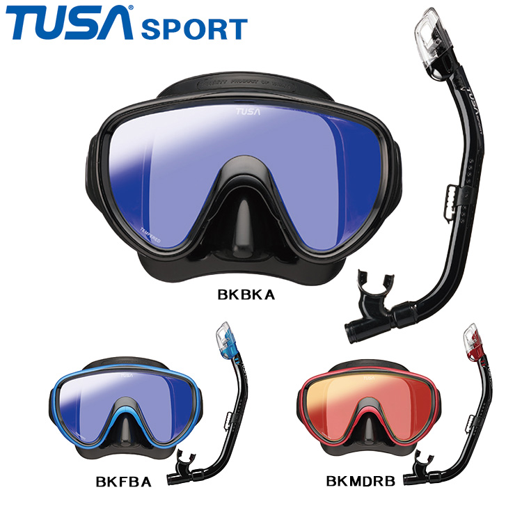 Tusa UC-0118 Mask/Snorkel Combo-Mirrored 