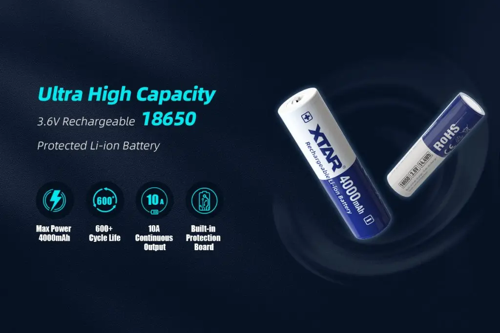 XTAR 18650 4000mAh 10A Battery.webp