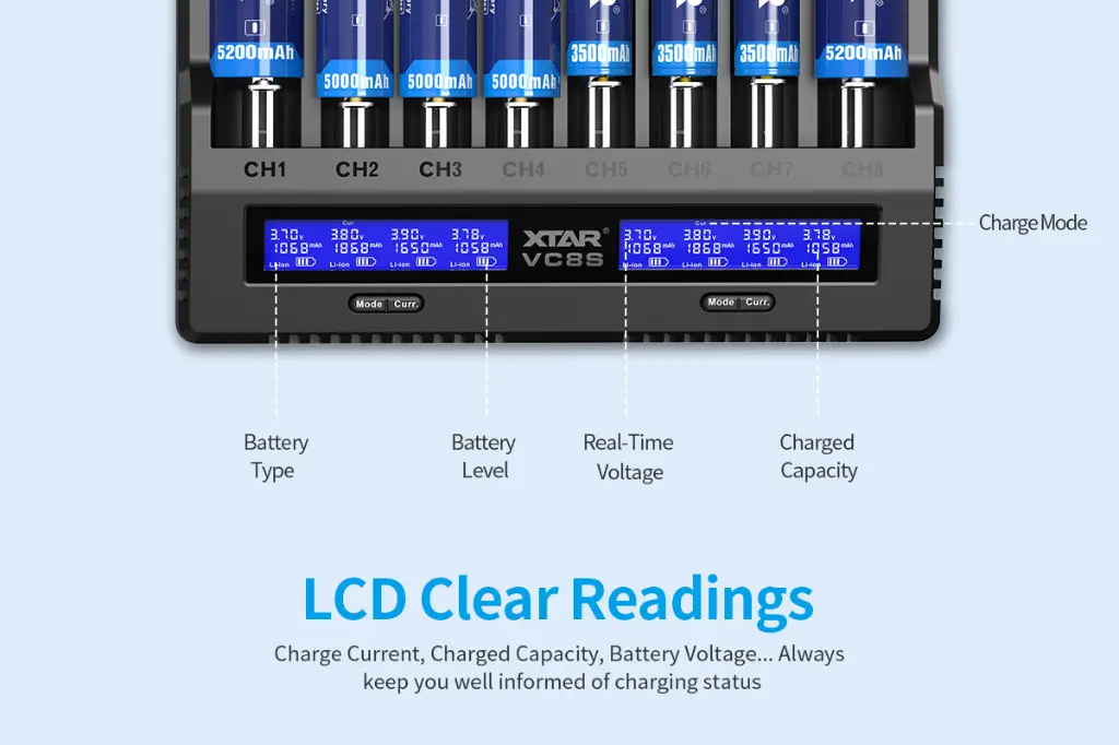 XTAR VC8S Charger12.webp