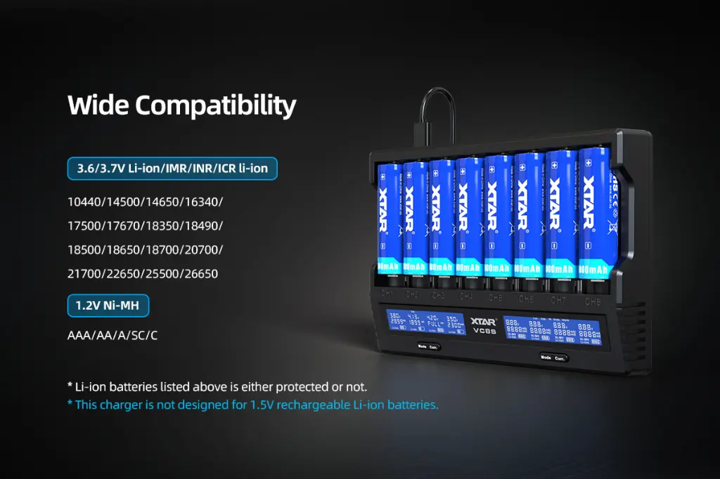XTAR VC8S Charger6.webp