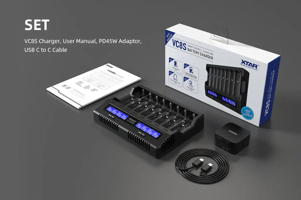 XTAR VC8S Charger set.webp