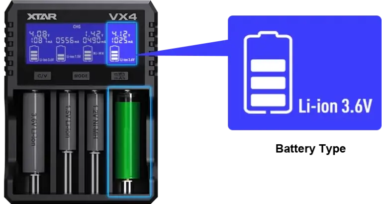 XTAR Visible Mixer VX4 Charger2.webp
