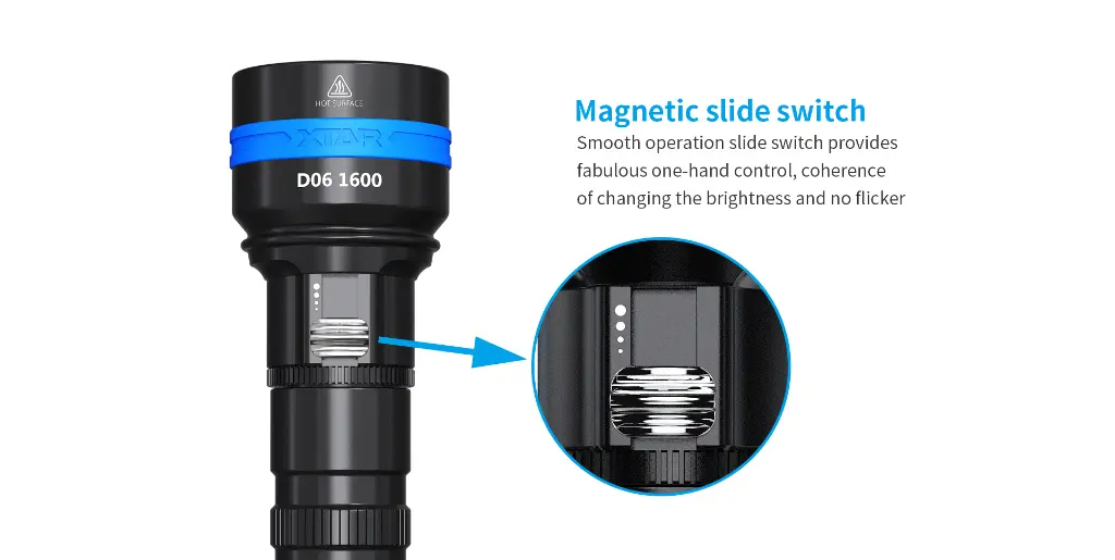 XTAR D06 1600 lumen Dive Light3.webp