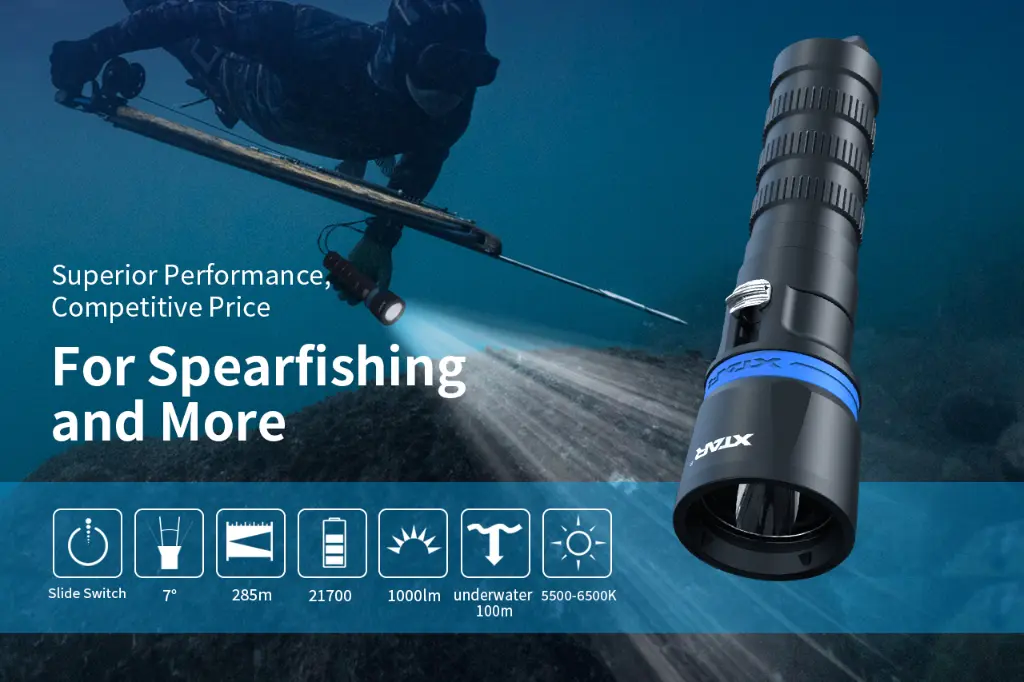 XTAR DS1 1000 lumen Dive Light1.webp