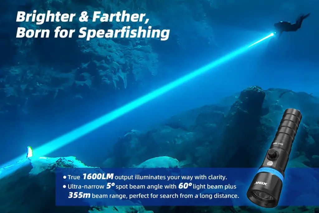 XTAR Hunter DH1 1600 Lumens Dive Light2.webp