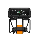 Suunto_Nautic Black_Bungee strap_Front tilt_compass_JP.webp