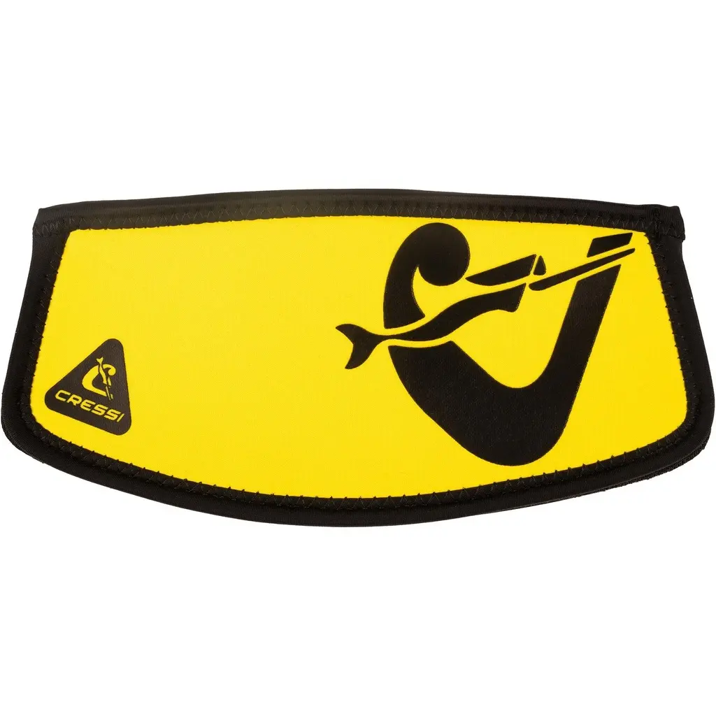 [DQ015010] CRESSI SIMPLY NEO MASK STRAP COVER (Black- Yellow).webp