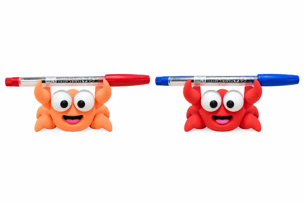 Cheerful Crab Pen Holders Duo.webp
