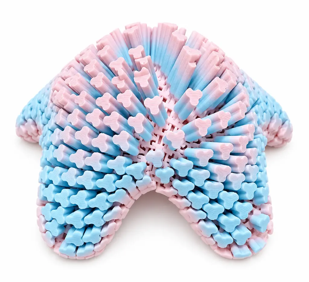 Pastel Blue-Pink Articulated Starfish Fidget.webp