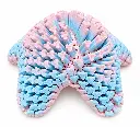 Pastel Blue-Pink Articulated Starfish Fidget.webp