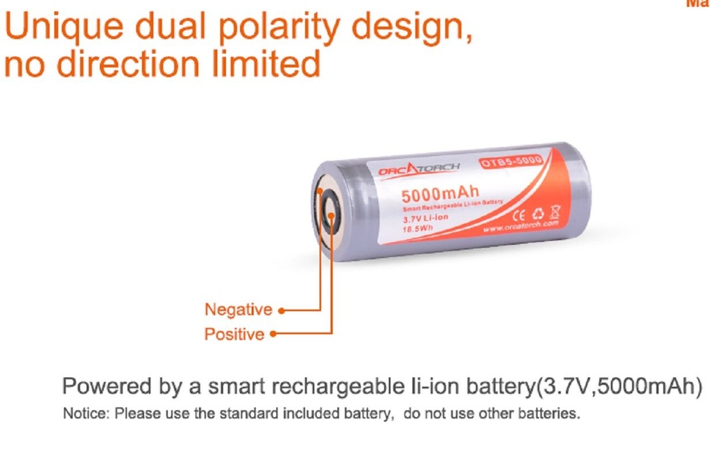 OrcaTorch Battery B82 