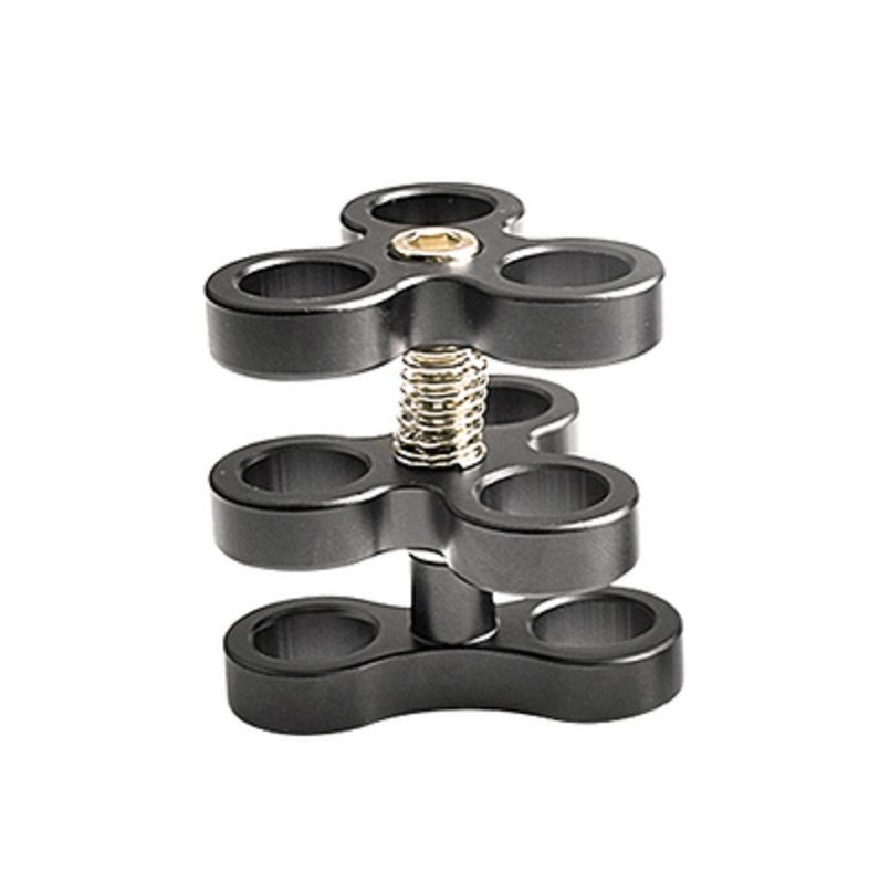 OrcaTorch Aluminium Ball Joint Clamp - Triple