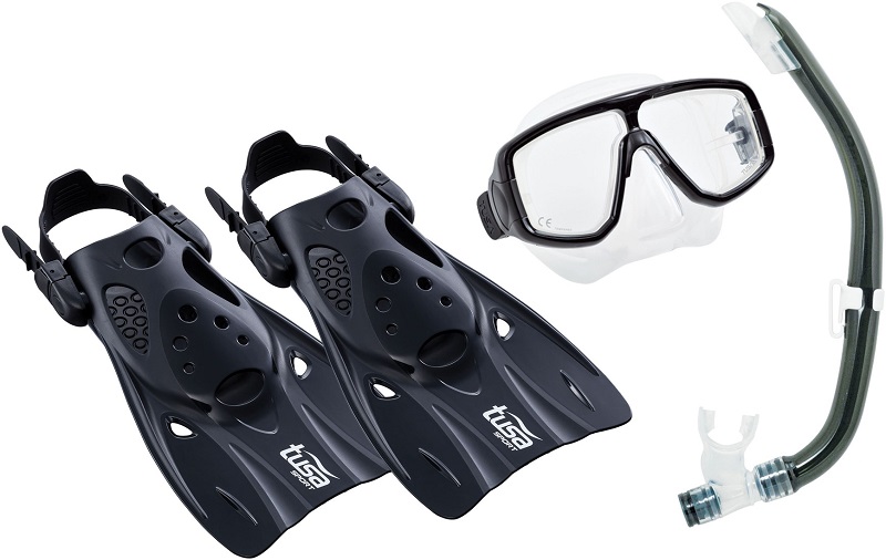 Tusa UP-0101 Mask, Snorkel, Fin SET