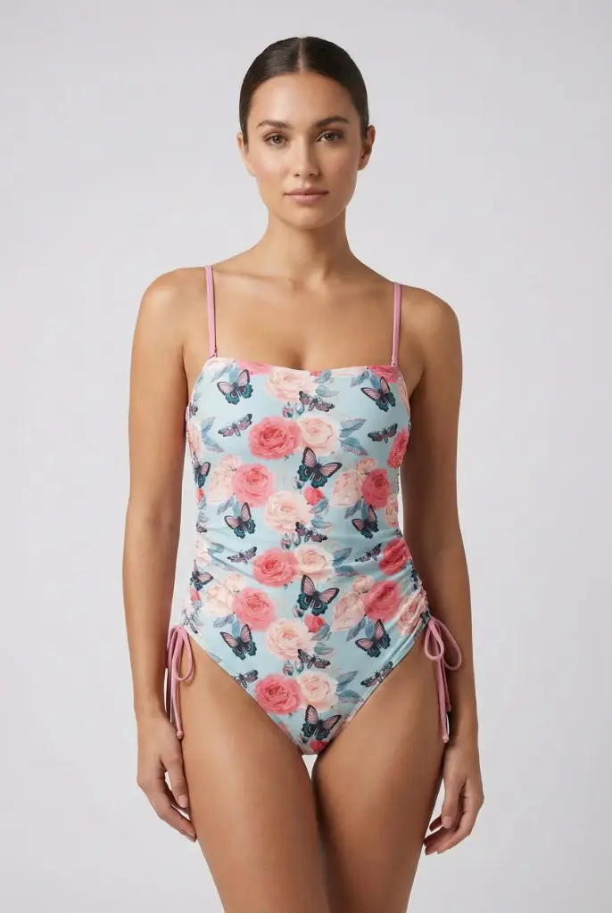 Cetus SwimSuit Floral Butterfly