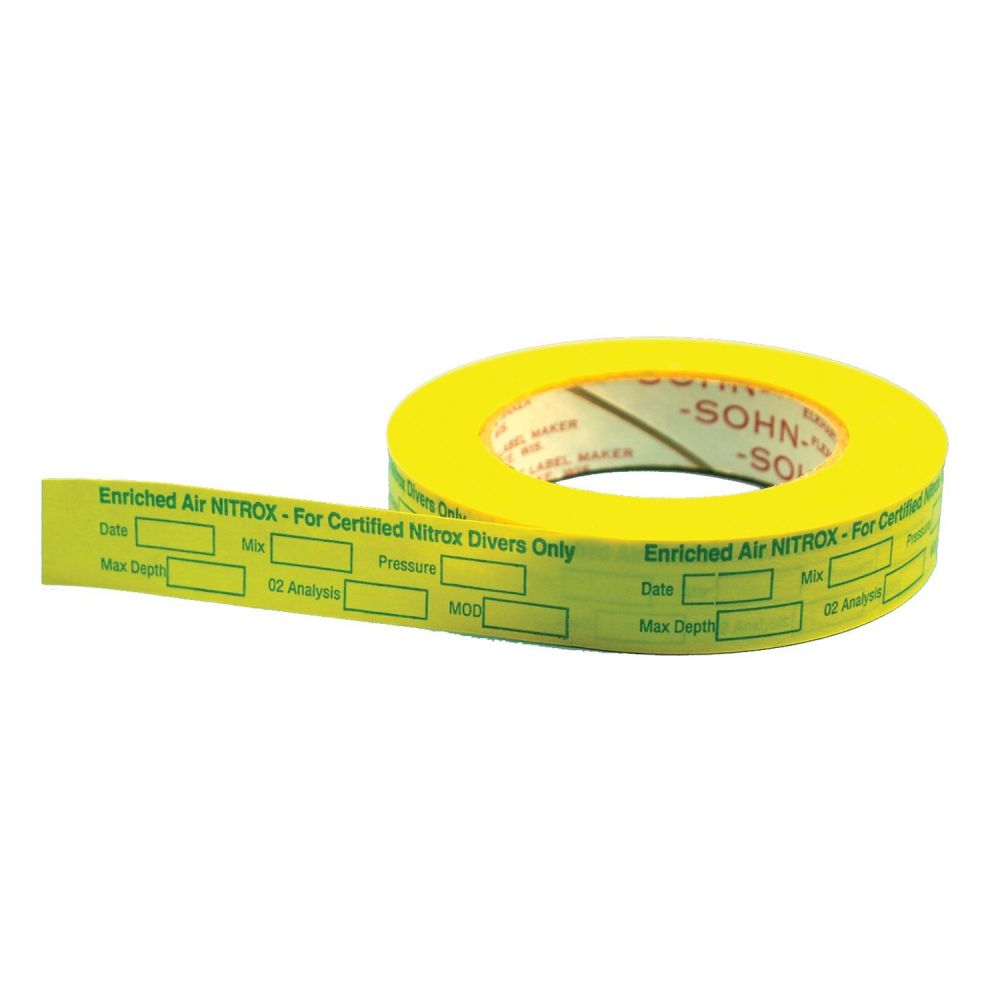 Trident Nitrox Tank Fill Tape