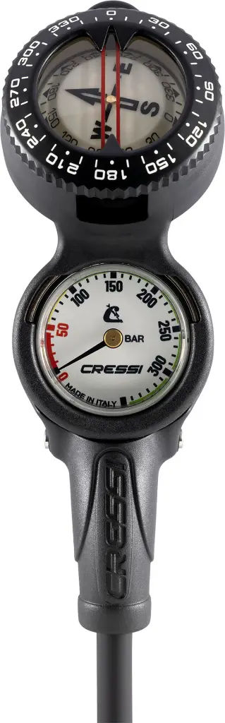 Cressi CP2 Compass+Pressure Gauge White BAR