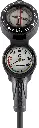 Cressi CP2 Compass+Pressure Gauge White BAR