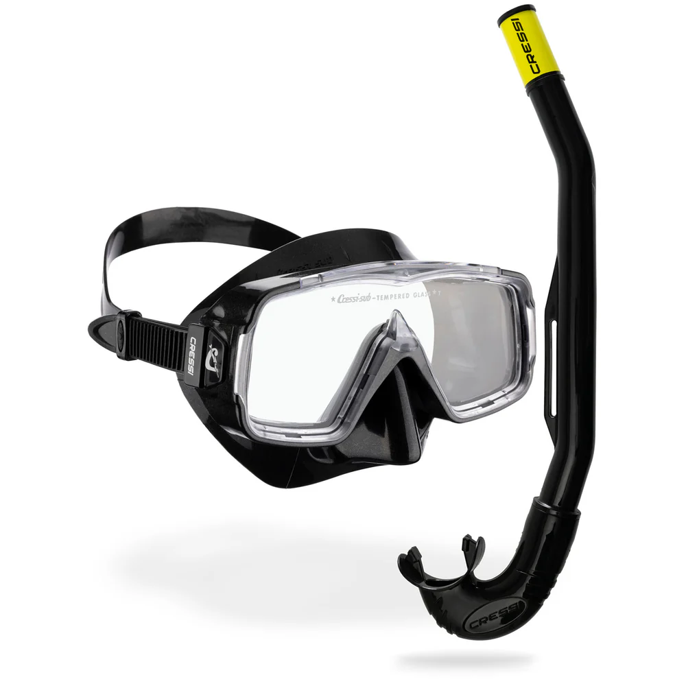 CRESSI SIRENA + ISLAND 2.0 COMBO BLACK