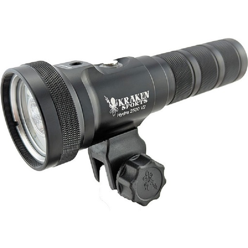 [kr-hydra-2500v2] Kraken Hydra 2500 V2 (2500-Lumen) Underwater Video Light