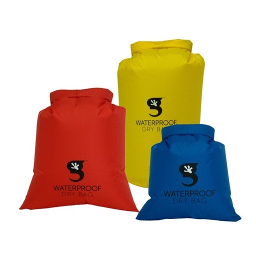 [GDB-3P-YBR] Geckobrands Lightweight Compression Dry Bag 3 pack