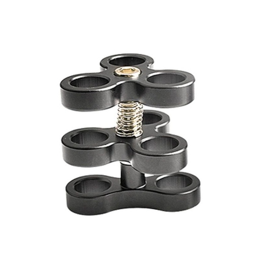 [OT-ZJ14] OrcaTorch Aluminium Ball Joint Clamp - Triple
