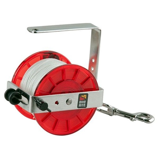 [RE4310] DiveRite Primary 250' White Line - RED  