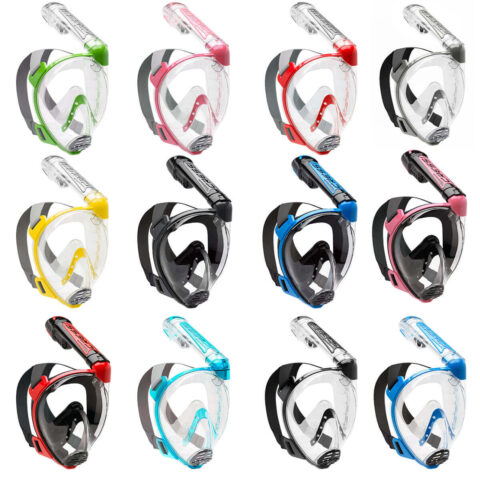 Maschera Subacquea Integrale CRESSI Baron – Visiera Ampia, Antiappannamento, Con Snorkel Di Nuova Generazione