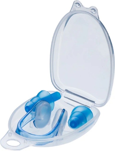 [DF200180] Cressi Ear Plugs + Nose Clip Blue