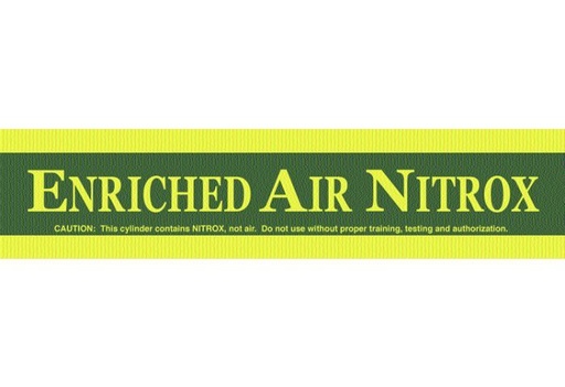 [NT80] Trident Enriched Air Tank Band Sticker