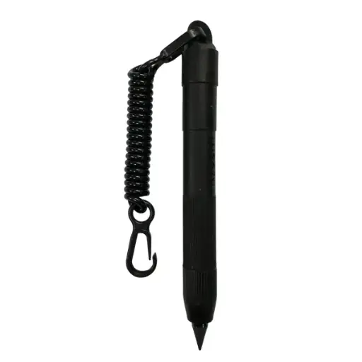 [SL13BLK] Trident Super Pencil W/ Coil Lanyard