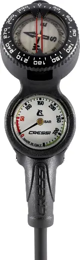 [KC768300] Cressi CP2 Compass+Pressure Gauge White BAR